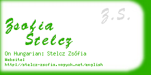 zsofia stelcz business card